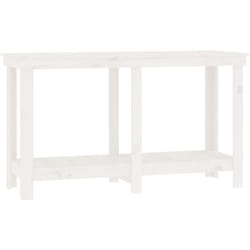 Vidaxl - Banc de travail Blanc 140x50x80 cm Bois de pin massif