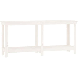vidaXL Banc de travail Blanc 180x50x80 cm Bois de pin massif