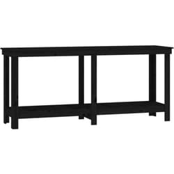 Vidaxl - Banc de travail Noir 180x50x80 cm Bois de pin massif