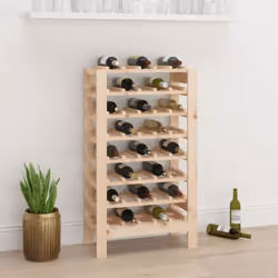 Rangez, vieillissez et présentez votre vin avec style grâce à ce casier à bouteilles en bois ! Bois de pin massif : le bois d ...