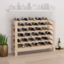 Rangez, vieillissez et présentez votre vin avec style grâce à ce casier à bouteilles en bois ! Bois de pin massif : le bois d ...