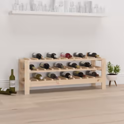 Rangez, vieillissez et présentez votre vin avec style grâce à ce casier à bouteilles en bois ! Bois de pin massif : le bois d ...