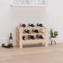 Rangez, vieillissez et présentez votre vin avec style grâce à ce casier à bouteilles en bois ! Bois de pin massif : le bois d ...