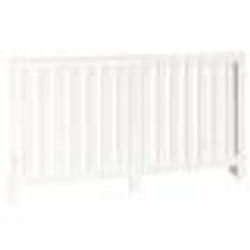 vidaXL Cache-radiateur Blanc 153x19x84 cm Bois massif de pin