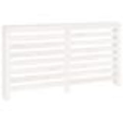 vidaXL Cache-radiateur Blanc 153x19x84 cm Bois massif de pin