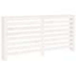vidaXL Cache-radiateur Blanc 169x19x84 cm Bois massif de pin
