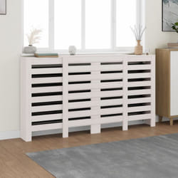Vidaxl - Cache-radiateur Blanc 210x21x85 cm Bois massif de pin
