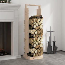 Porte-bûches 33,5x30x110 cm Bois massif de pin