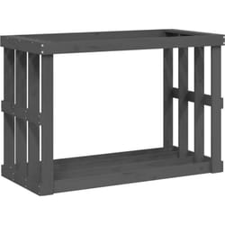 Porte-bûches d’extérieur Gris 108x52x74 cm Bois massif de pin vidaXL