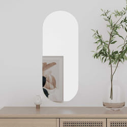 Vidaxl - Miroir mural 20x50 cm Verre Ovale