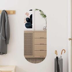 Vidaxl - Miroir mural 30x70 cm Verre Ovale