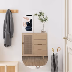 Ce miroir mural pratique au design classique est destiné à rehausser le décor de n'importe quelle pièce. Design mural : le mi ...