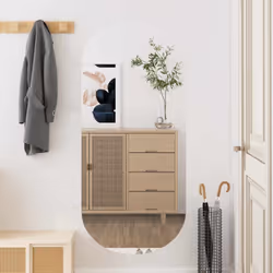Ce miroir mural pratique au design classique est destiné à rehausser le décor de n'importe quelle pièce. Design mural : le mi ...