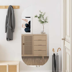 Vidaxl - Miroir mural 45x100 cm Verre Ovale