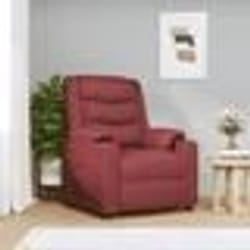 vidaXL Fauteuil inclinable électrique Rouge bordeaux Similicuir