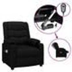 vidaXL Fauteuil électrique de massage Noir Similicuir