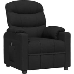 Fauteuil inclinable électrique Noir Tissu Vidaxl