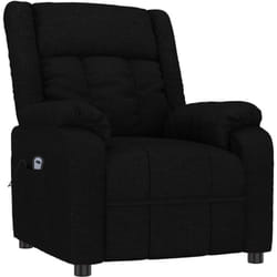 Vidaxl - Fauteuil inclinable électrique Noir Tissu
