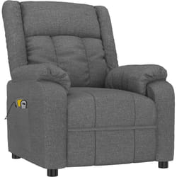 Vidaxl - Fauteuil électrique de massage Gris foncé Tissu