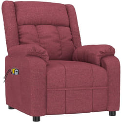 Vidaxl - Fauteuil électrique de massage Bordeaux Tissu
