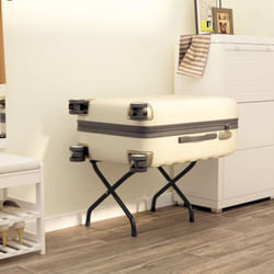 Porte-bagages avec dossier Noir 56x39x52 cm Vidaxl