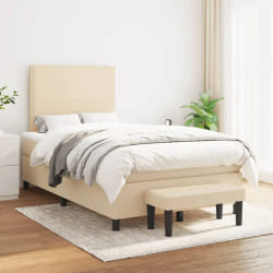 VIDAXL Sommier Crème 120x200 cm