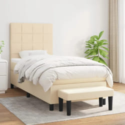VIDAXL vidaXL Sommier à lattes Crème 90x200 cm