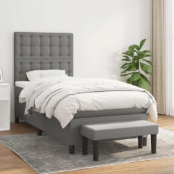 vidaXL Sommier Gris Foncé 80x200 cm