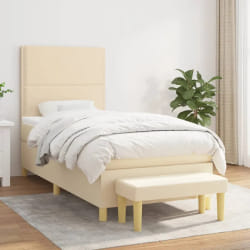 VIDAXL Sommier 90x190 cm crème