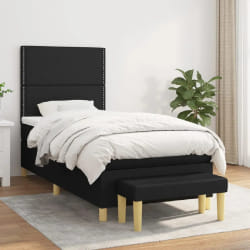 VIDAXL 90x200 cm - Tissu Noir