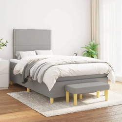 VIDAXL Sommier à lattes 120x200 - Gris clair
