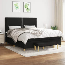 vidaXL Tissu noir 180x200 cm