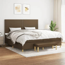 vidaXL Sommier 200x200 cm - Marron foncé