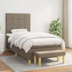 VIDAXL Sommier à lattes 90x200 cm taupe