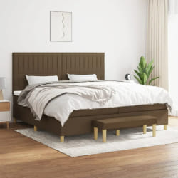 VIDAXL Sommier à lattes marron foncé 200x200 cm