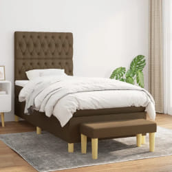 VIDAXL Sommier à lattes 90x190 cm - Marron foncé