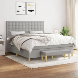 VIDAXL - Gris clair 180x200 cm