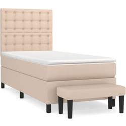 Sommier À Lattes De Lit Avec Matelas Cappuccino 80x200 Cm Vidaxl