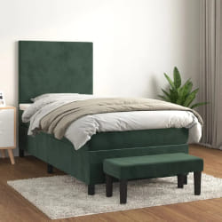 VidaXL Sommier - Vert foncé 90x190 cm