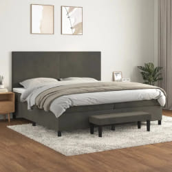 vidaXL Gris foncé 200x200 cm