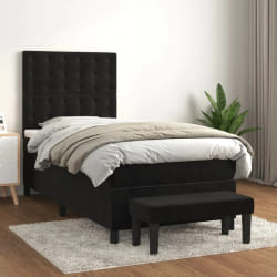 vidaXL Sommier tapissier - Noir