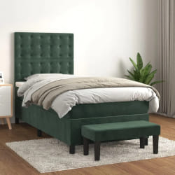 VIDAXL Sommier à lattes de lit 100x200 cm - Vert foncé