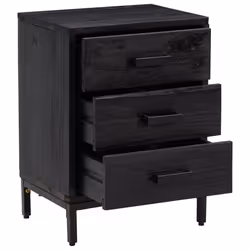 VidaXL 3120341 Table de nuit et table de chevet Noir - Vue supplémentaire 4