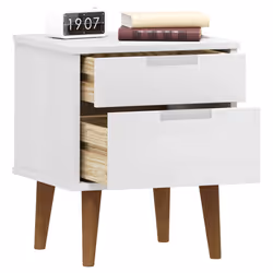 VidaXL 350496 Table de nuit et table de chevet Blanc