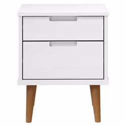 VidaXL 350496 Table de nuit et table de chevet Blanc - Vue supplémentaire 4