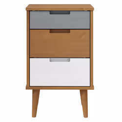 VidaXL 350498 Table de nuit et table de chevet Marron - Vue supplémentaire 4