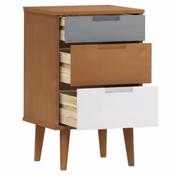 VidaXL 350498 Table de nuit et table de chevet Marron - Vue supplémentaire 5
