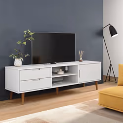 Ce meuble TV tendance, doté d'un design épuré et élégant, est conçu pour être un supplément décoratif et pratique à la décora ...