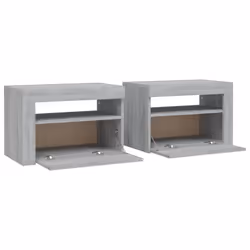 VidaXL 3144973 Table de nuit et table de chevet Chêne - Vue supplémentaire 5