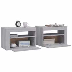 VidaXL 3144973 Table de nuit et table de chevet Chêne - Vue supplémentaire 7